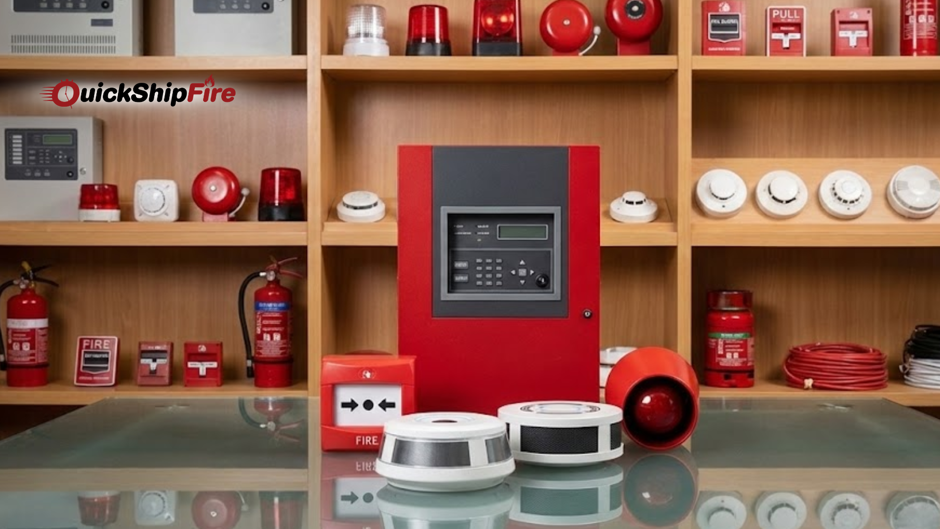 Fire Detection Systems equipment used for building fire safety and smart code-compliant fire protection