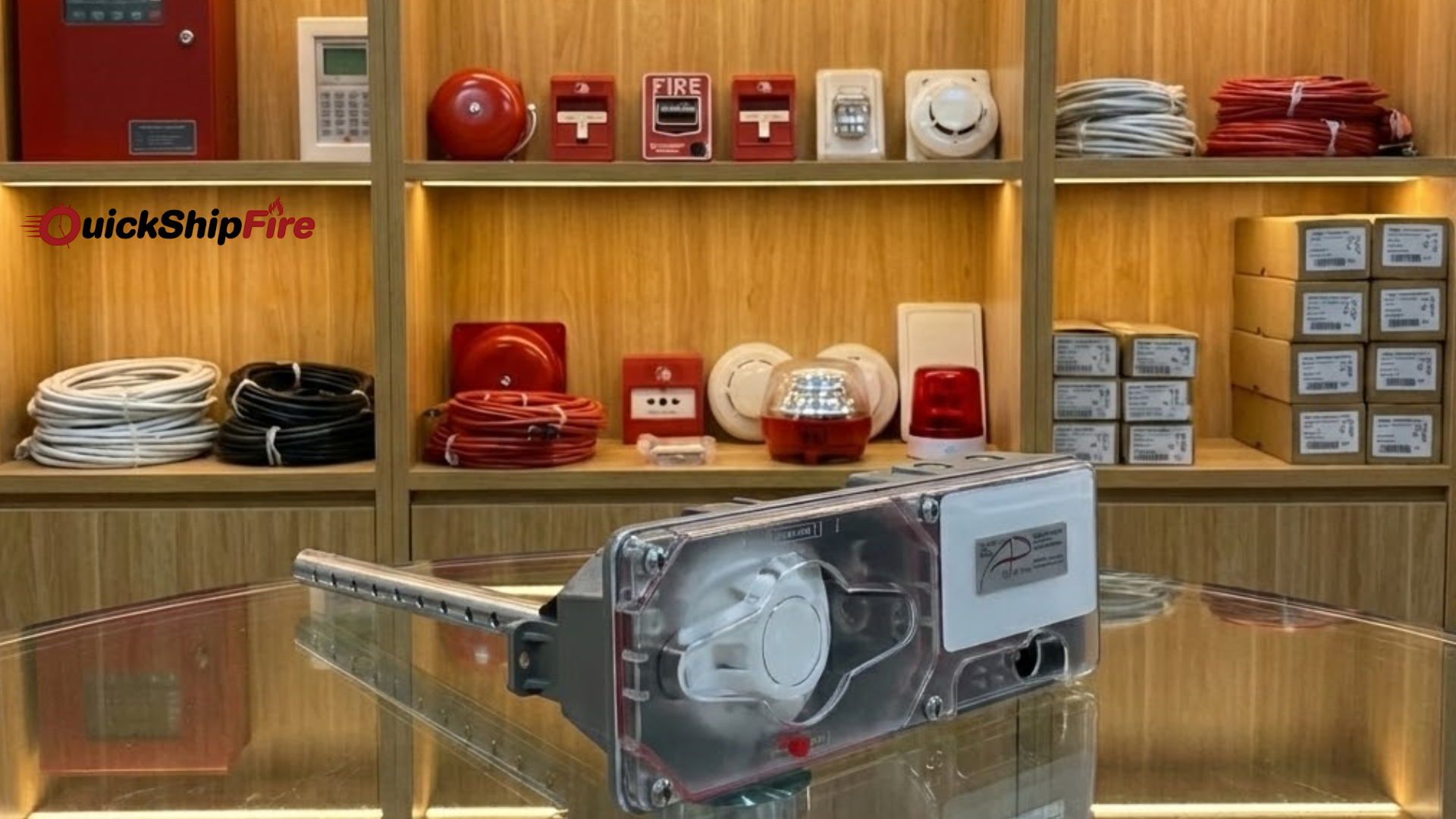 Duct smoke detectors installed in commercial HVAC systems to meet U.S. fire and mechanical code requirements and support early smoke detection.