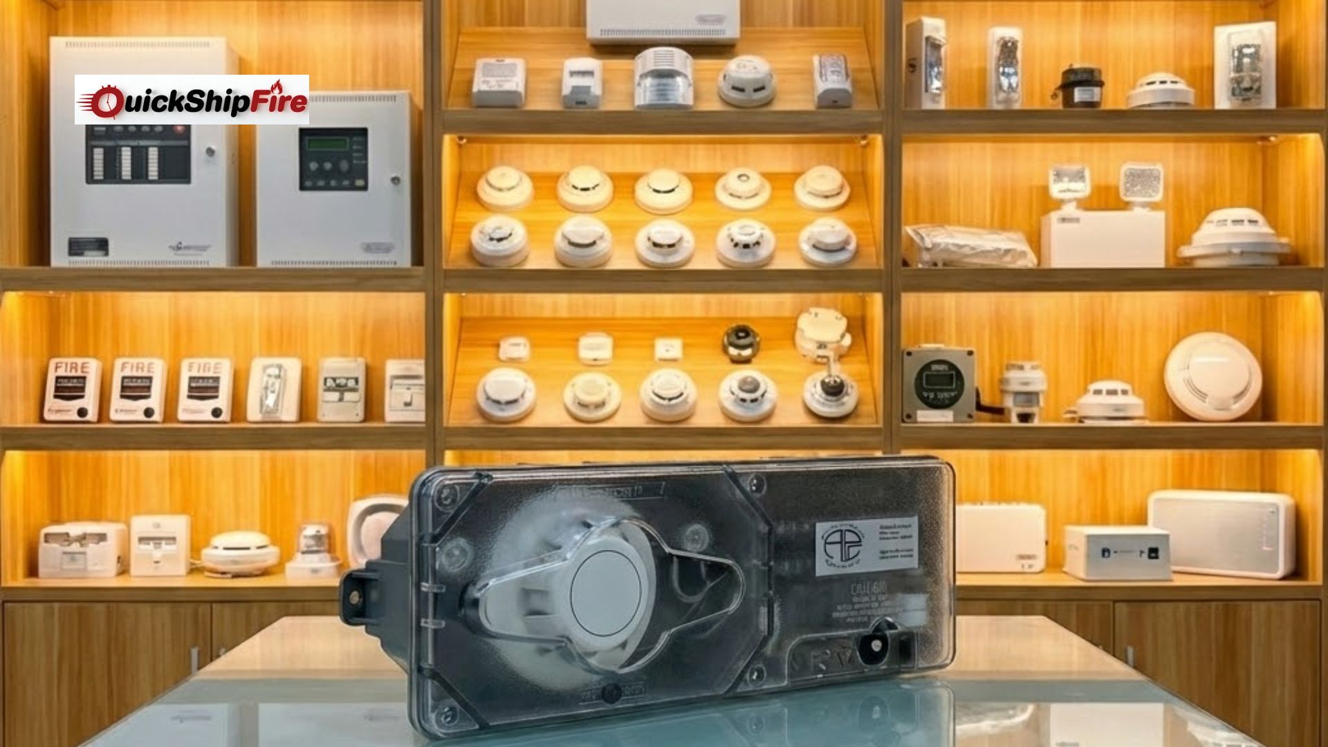 Duct smoke detectors installed in commercial HVAC ductwork for early fire detection and code compliance