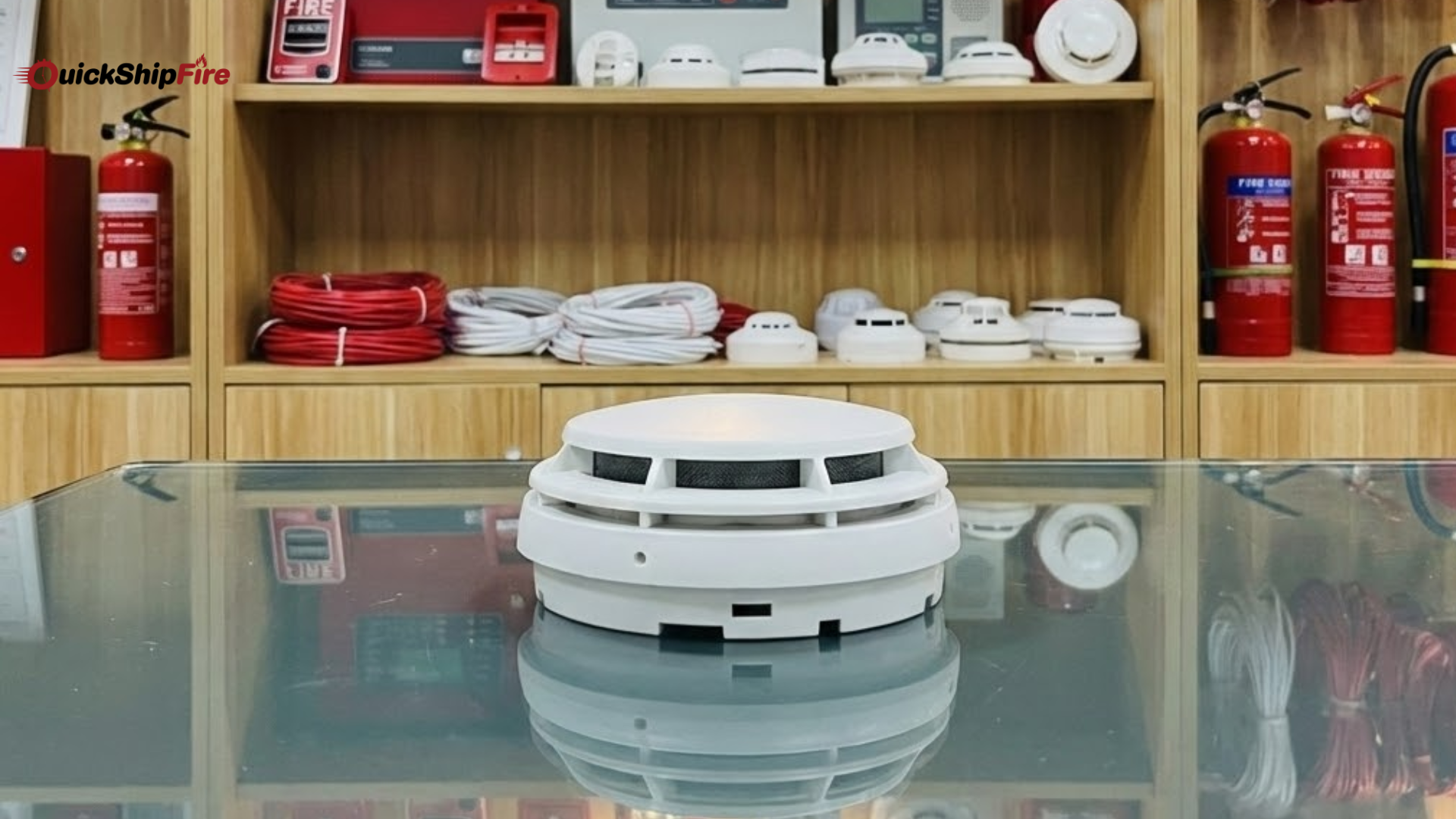 TrueAlarm photoelectric sensor installed for commercial-grade smoke detection and fire safety