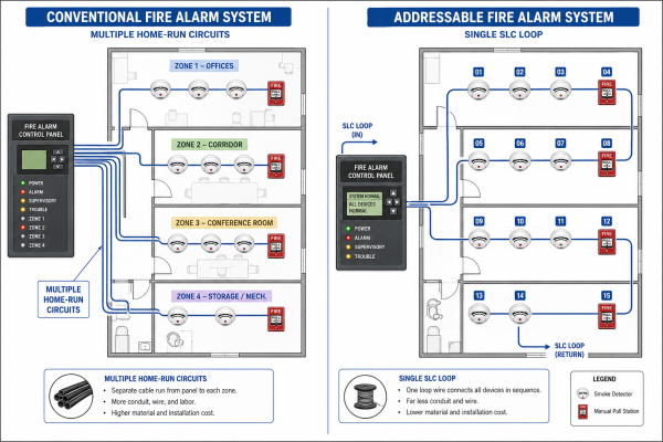 Conventional vs Addressable Fire Alarm Systems: Which is Right for Your Building?