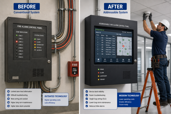 Conventional vs Addressable Fire Alarm Systems: Which is Right for Your Building?