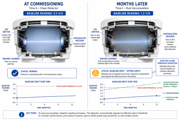Understanding Addressable Smoke Detector Sensitivity Settings and Drift Compensation
