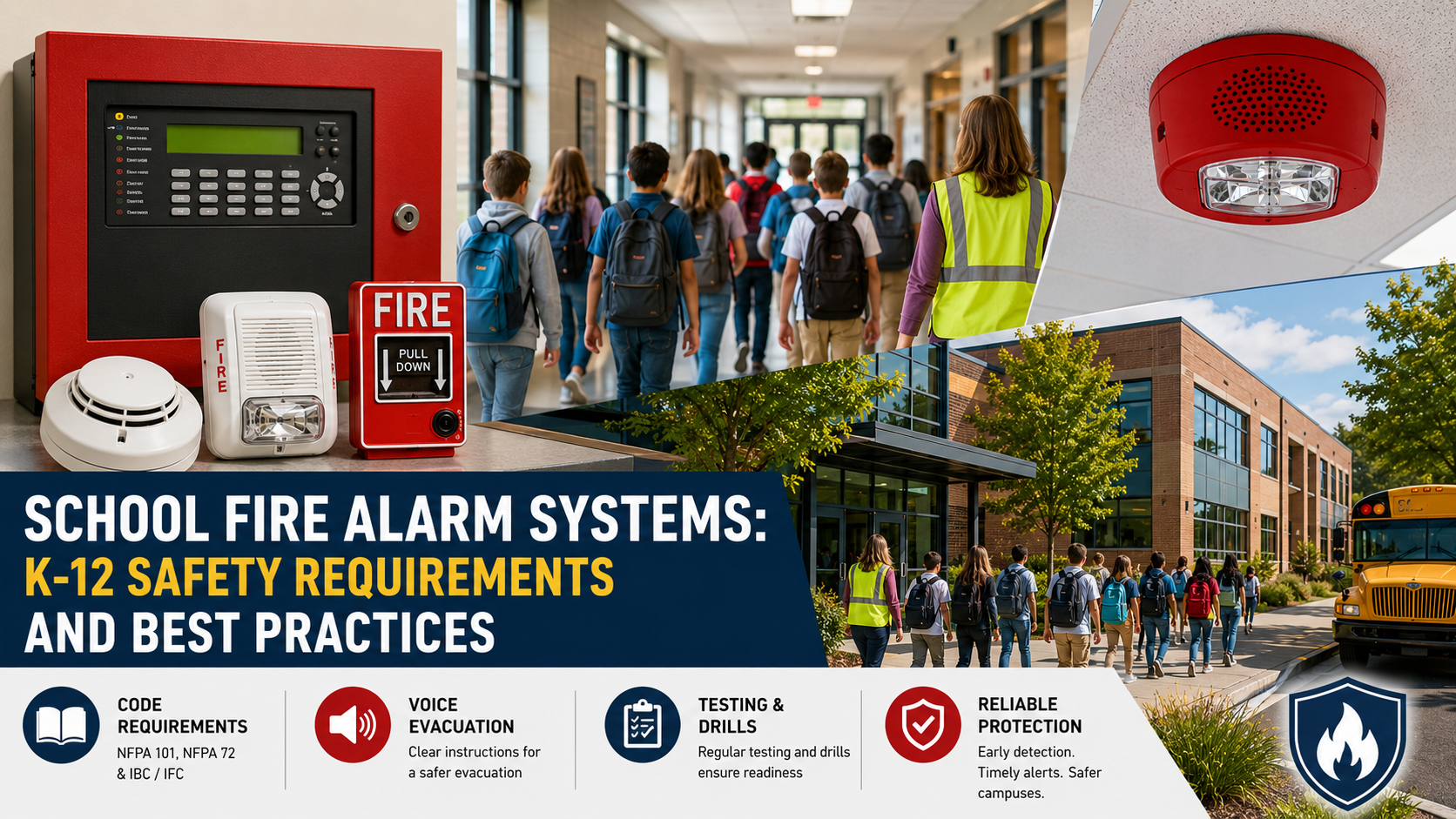 School Fire Alarm Systems: K-12 Safety Requirements and Best Practices