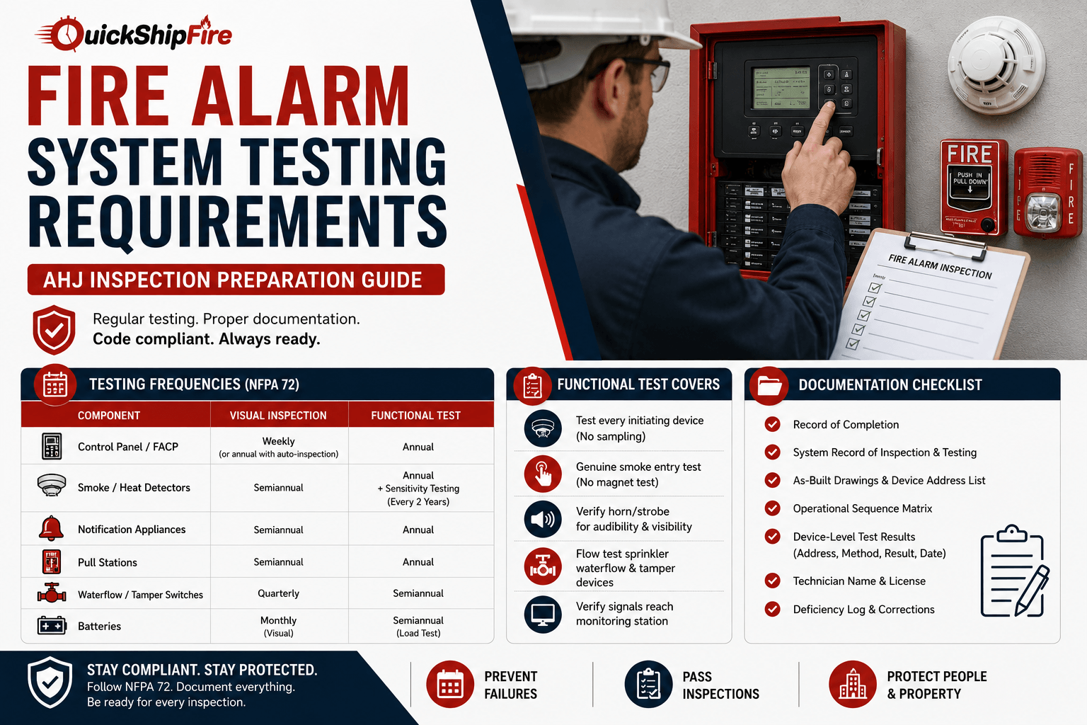 Fire Alarm System Testing Requirements: AHJ Inspection Preparation Guide