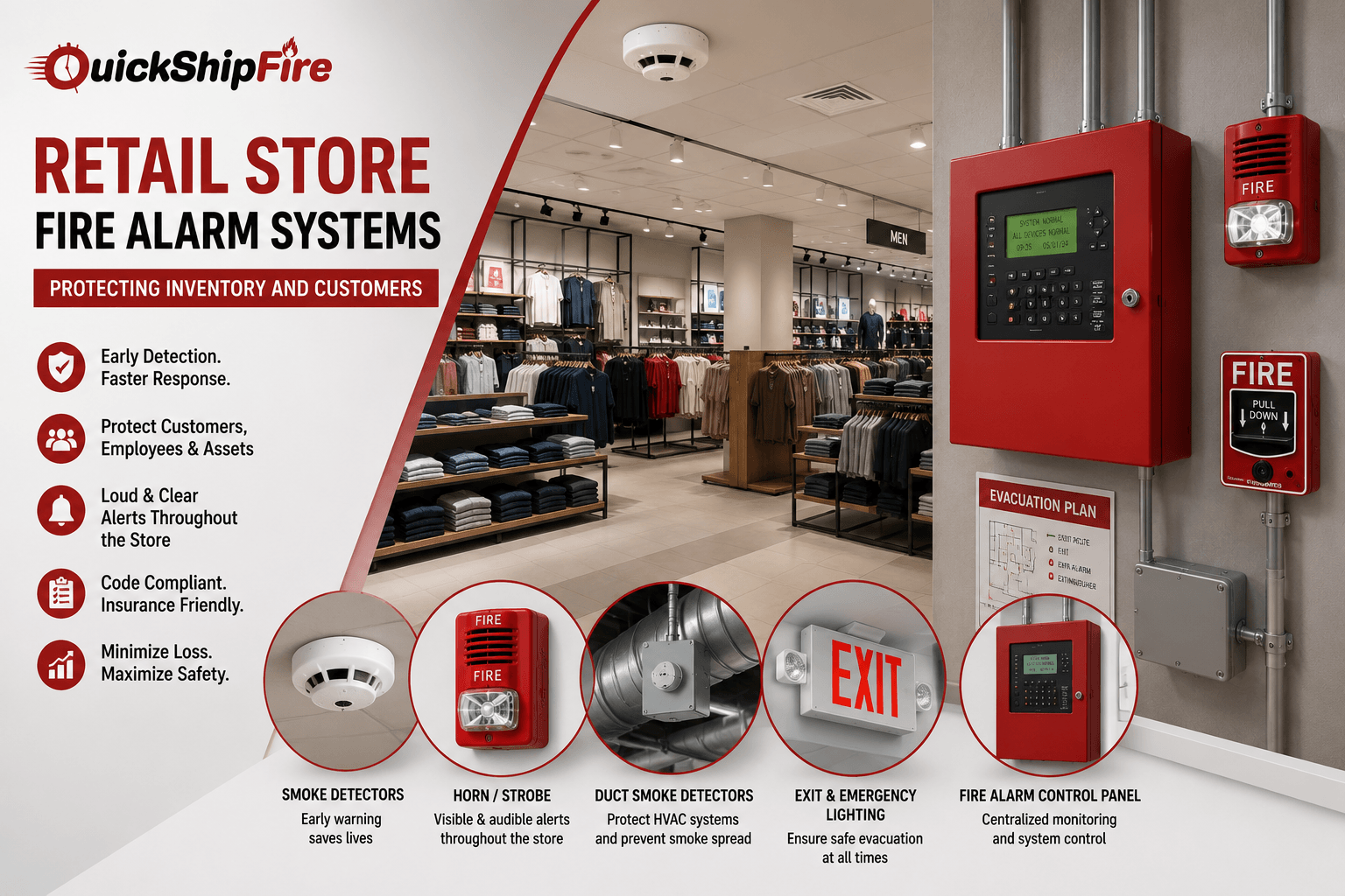 Retail Store Fire Alarm Systems: Protecting Inventory and Customers