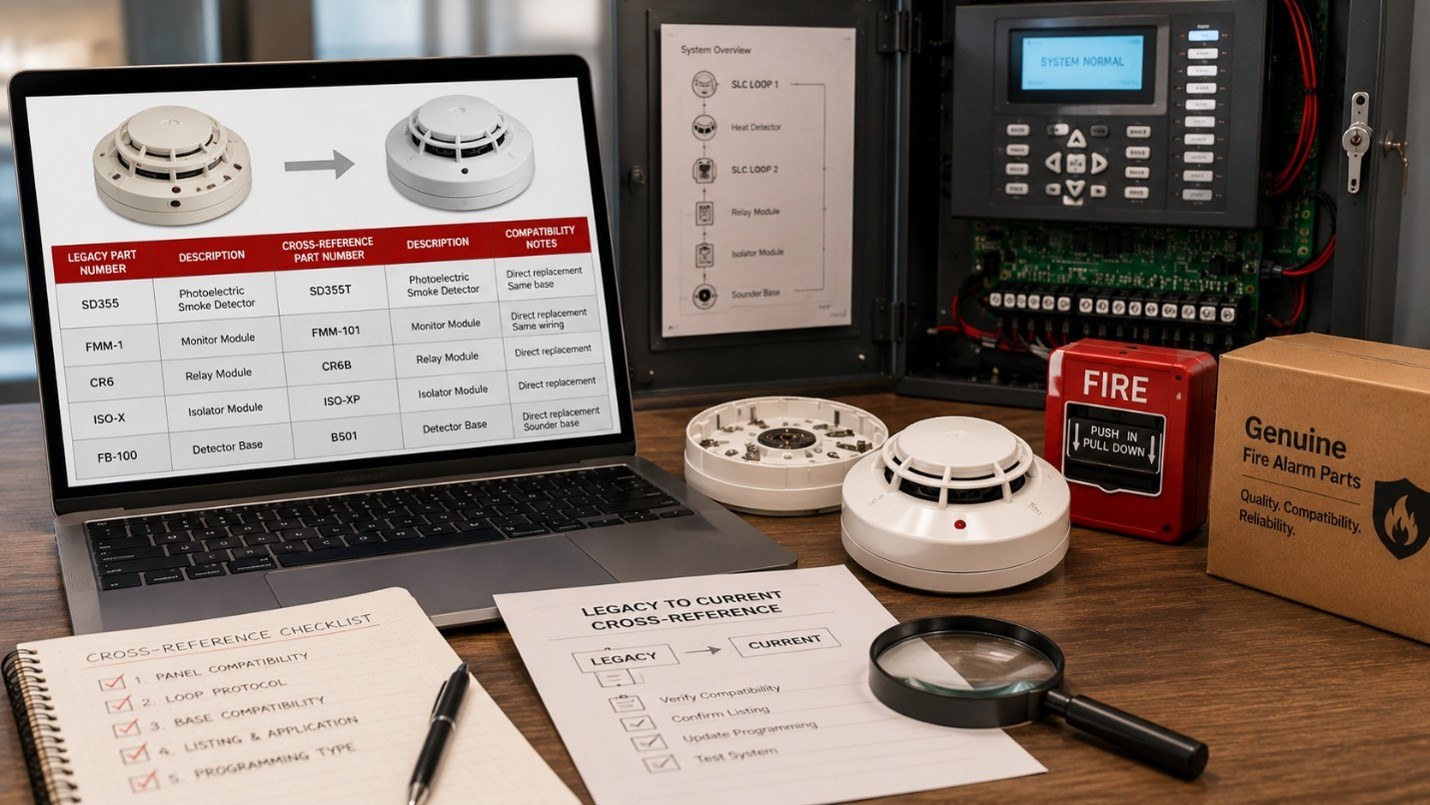 Fire Alarm Part Cross-Reference Tool: Find the Modern Equivalent