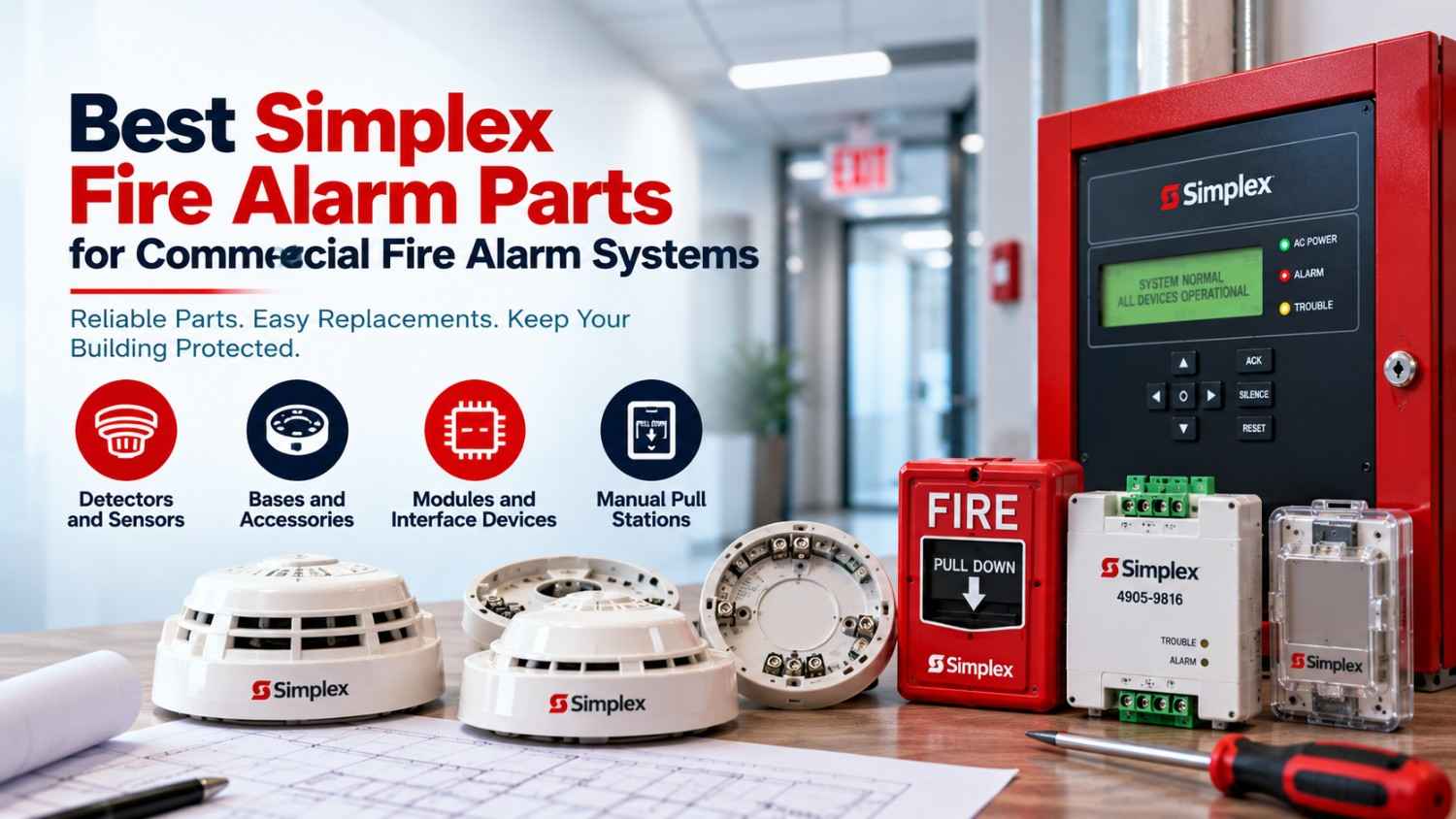Best Simplex Fire Alarm Parts for Commercial Fire Alarm Systems