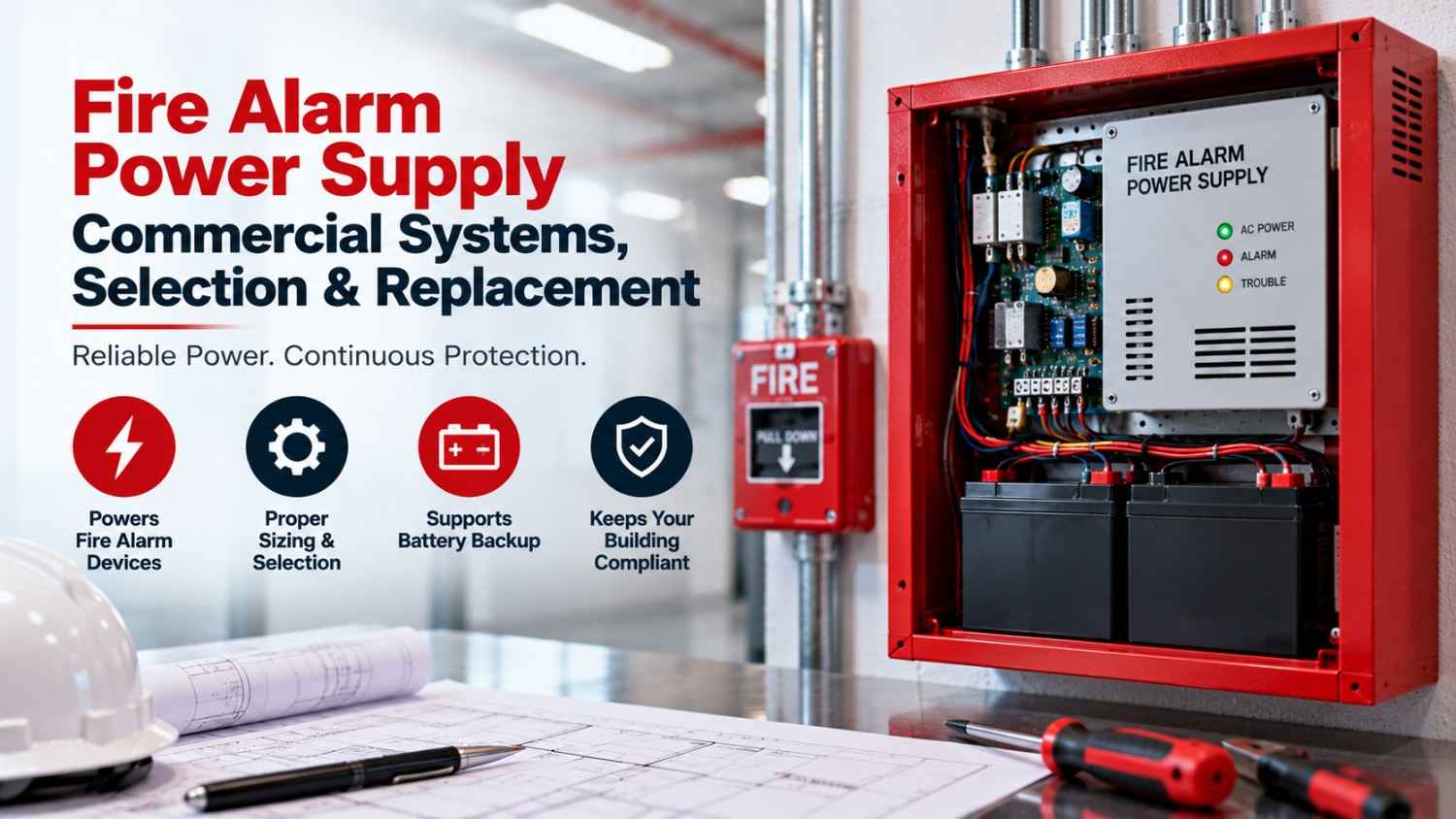 Fire Alarm Power Supply: Commercial Systems, Selection &amp; Replacement