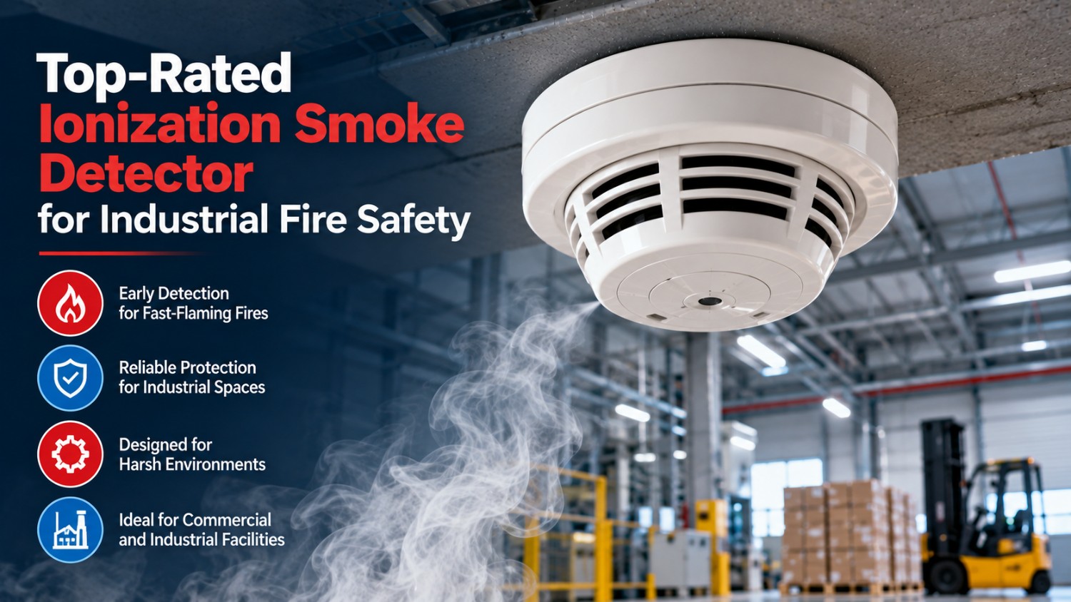 Top-Rated Ionization Smoke Detector for Industrial Fire Safety
