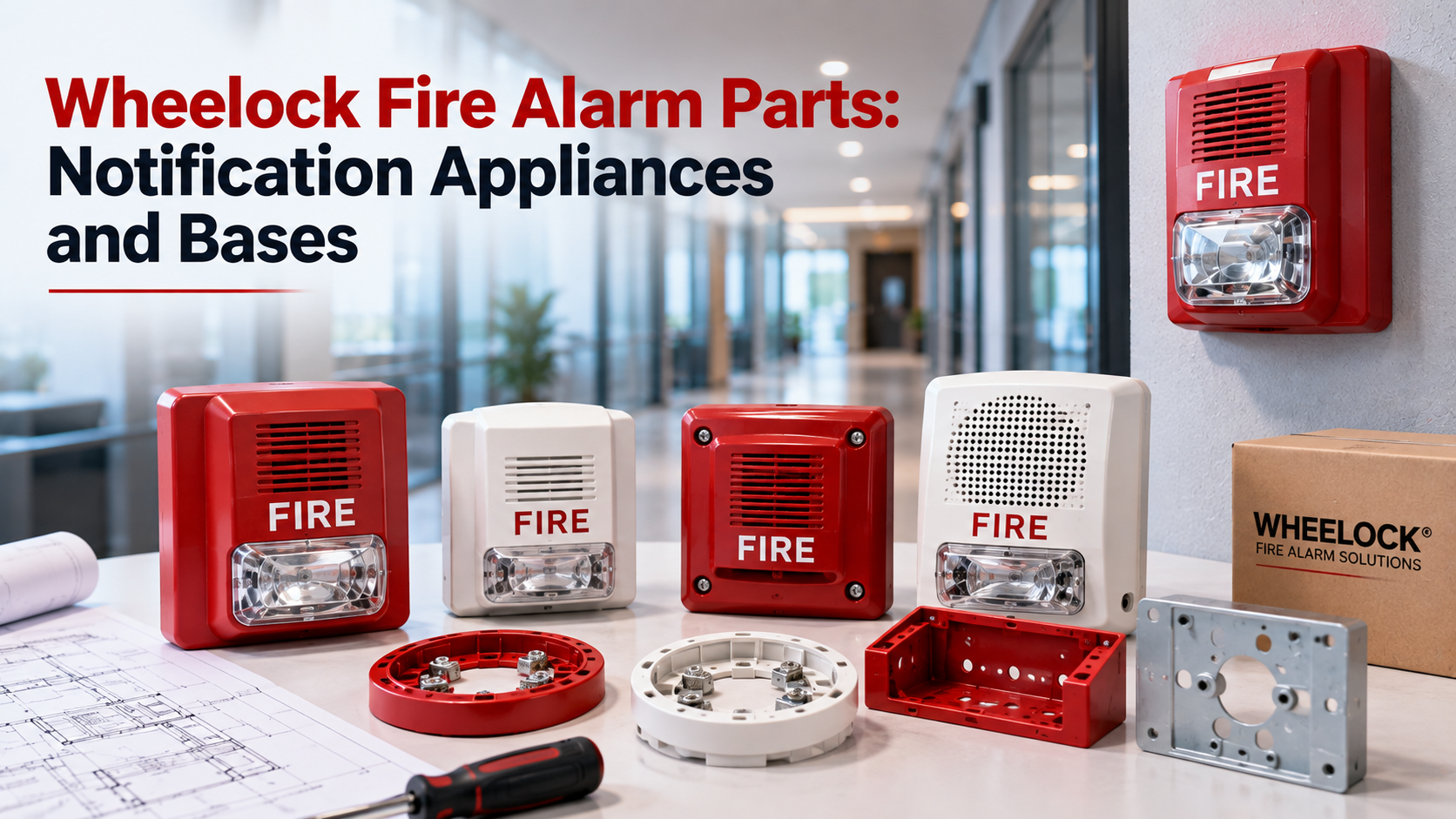 Wheelock Fire Alarm Parts: Notification Appliances and Bases