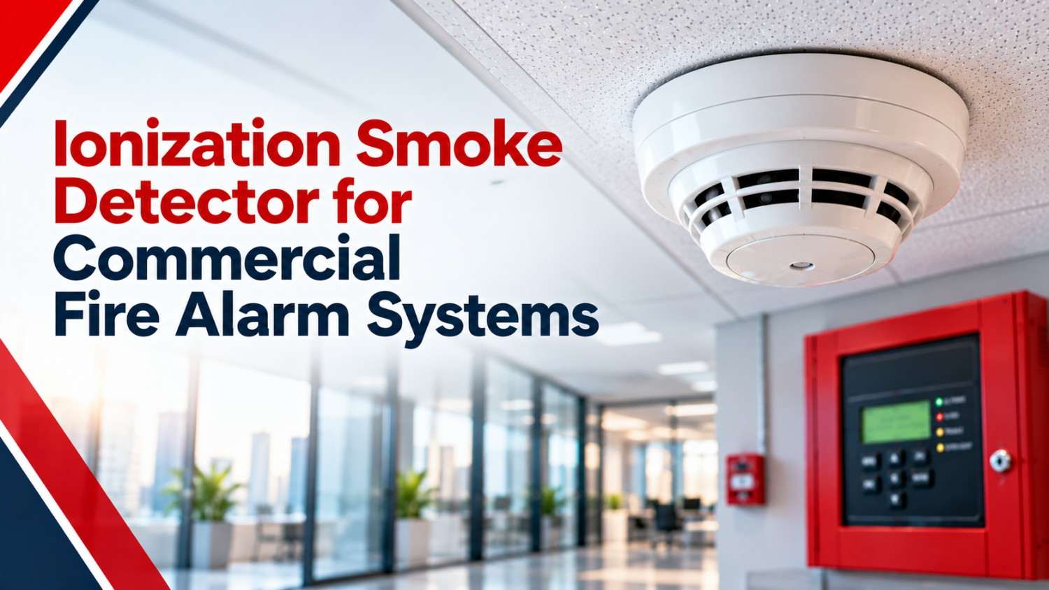 Ionization Smoke Detector for Commercial Fire Alarm Systems